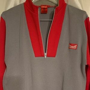 Markers Men’s 1/2 Zip 100% Pure Wool Pullover Size Medium Made in Hong Kong